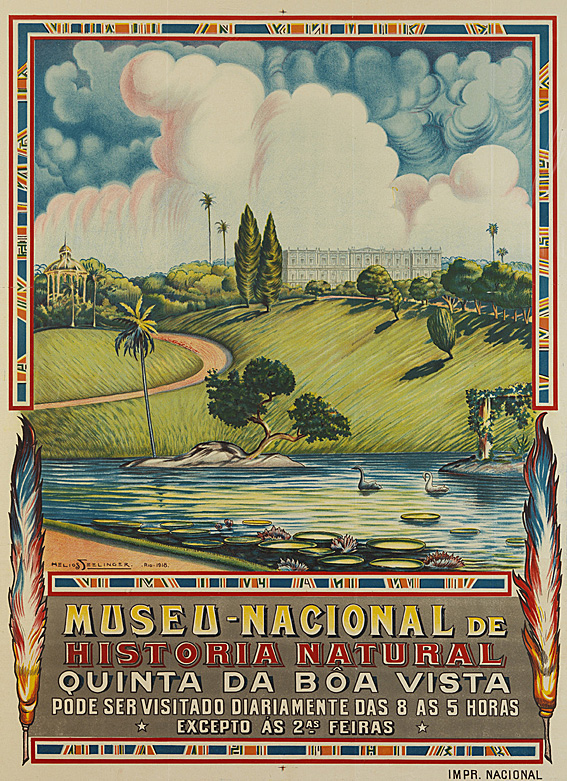 Cartaz de propaganda do Museu Nacional do século XX  